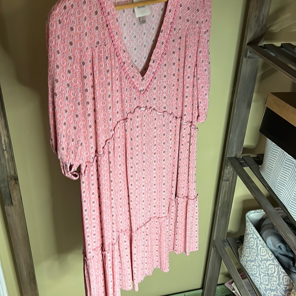 Knox Rose Pink Boho dress size Large